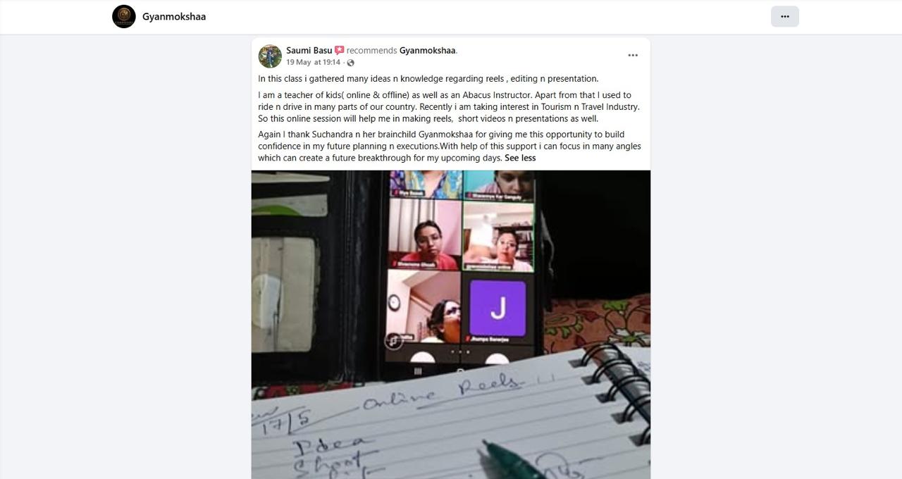 Gyanmokshaa social media training review